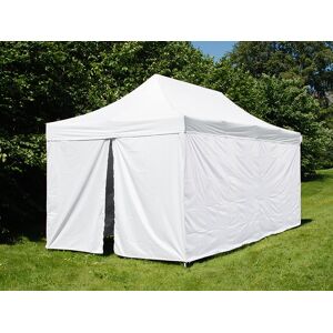 Dancover Foldetelt Flextents Easy Up Pavillon® Pro, Akutberedskabstelt, 3x6m, Hvid, Inkl. 6 Sidevægge