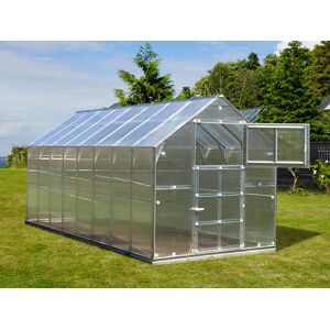 Dancover Drivhus Polycarbonat Titan Classic 480, 9,7m², 2,35x4,12m, Sølv