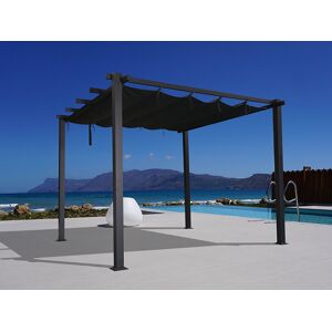 Dancover Pergola Pavillon /havepavillon Santa Cruz, 3x4m, Sort/grå