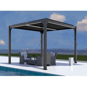 Dancover Bioklimatisk Pergola Pavillon /havepavillon San Pablo, 4x4m, Sort