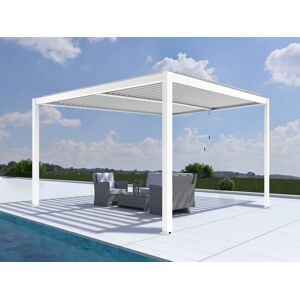 Dancover Bioklimatisk Pergola Pavillon /havepavillon San Pablo, 4x4m, Hvid