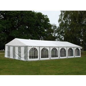 Dancover Partytelt Festtelt Exclusive 5x12m Pvc, Grå/hvid