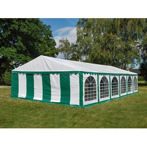 Dancover Partytelt Festtelt Exclusive 6x12m Pvc, Grøn/hvid