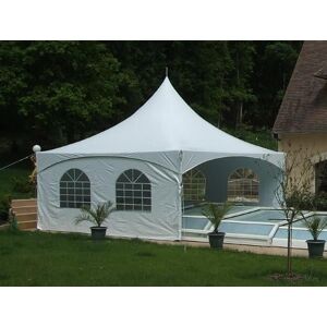 Dancover Pagodetelt Partyzone 5x5m, Pvc, Hvid