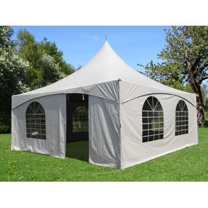 Dancover Pagodetelt Partyzone 6x6m, Pvc, Hvid