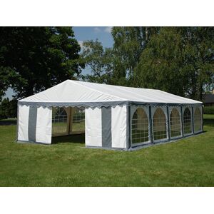 Dancover Partytelt Festtelt Exclusive 6x10m Pvc, Grå/hvid