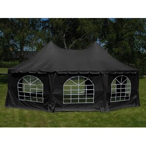 Dancover Partytelt Festtelt Elegance, Ottekantet 6,8x5m, Sort