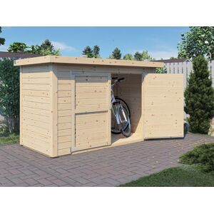 Dancover Cykelskur I Træ, Bertilo Wallstore Velo, 2,06x1,02x1,35m