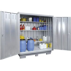 LaCont Contenedor almacén para sustancias contaminantes del agua, H x A x P exteriores 2385 x 5075 x 2075 mm, galvanizado