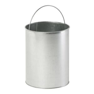 kaiserkraft Cubo interior galvanizado, capacidad 22,5 l, para ceniceros