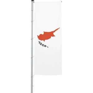 Mannus Bandera con pluma/bandera del país, formato 1,2 x 3 m, Chipre