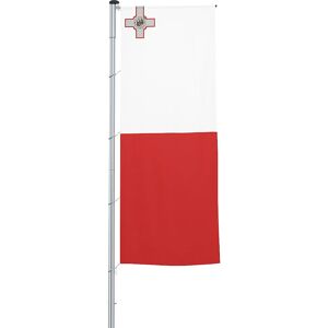 Mannus Bandera con pluma/bandera del país, formato 1,2 x 3 m, Malta
