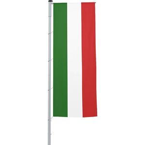Mannus Bandera con pluma/bandera del país, formato 1,2 x 3 m, Italia