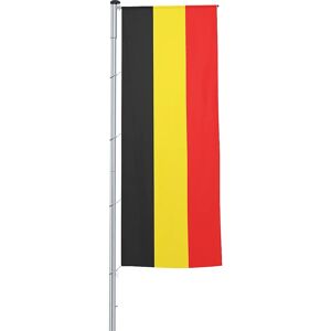 Mannus Bandera con pluma/bandera del país, formato 1,2 x 3 m, Bélgica