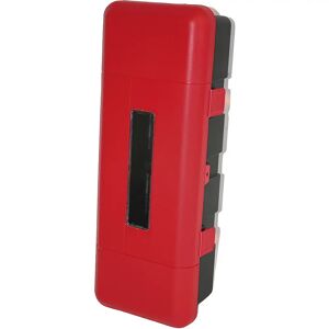 kaiserkraft Caja para extintor, negra y roja, para extintor de 9 kg, H x A x P 670 x 310 x 240 mm