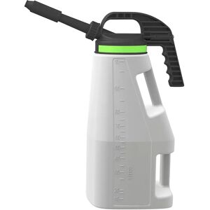 Falcon Jarra de llenado universal de PE LubriFlex, con 2 salidas de descarga, capacidad 10 l