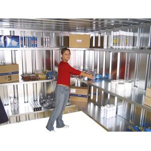 kaiserkraft Estantería modular, galvanizado, A x H x P exteriores 1975 x 1935 x 420 mm