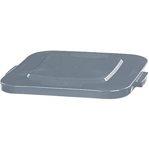 Rubbermaid Tapa plana, cuadrada, para recipientes con capacidad para 151 litros, gris