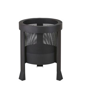 Maisons du Monde Chimenea exterior con patas de metal en gris