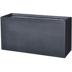 Decoclico Jardinera rectangular de zinc negro