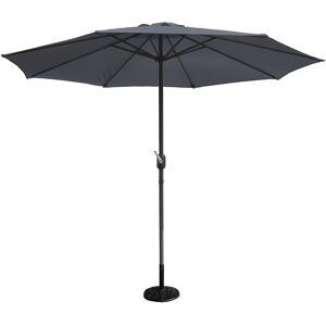 Concept Usine Parasol recta redondo ø 270 cm gris