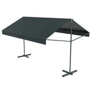 Concept Usine Toldo doble pendiente gris de 3780 x 1500/1500 mm