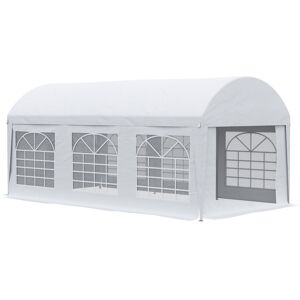 Outsunny Carpa para fiestas color blanco 600 x 305 x 280 cm