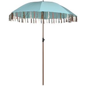 Fijalo Parasol con  flecos poliester acero 180x180x190cm