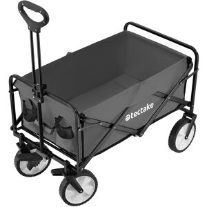 Tectake Carrito de mano plegable león con freno capacidad de carga 80kg polie