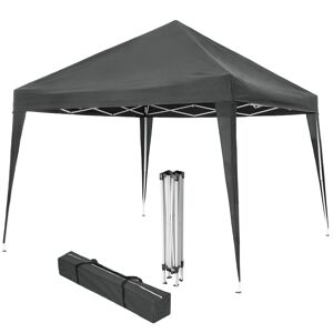 Tectake Carpa de jardín plegable linosa 3 x 3 m poliéster gris