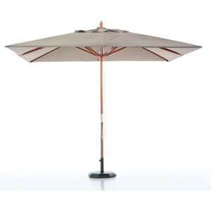 Defora Home Parasol de madera cuadrado 3x3 taupe