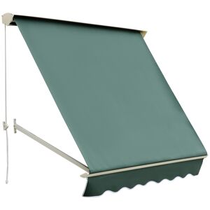 Outsunny Toldo de ventana color verde 180 x 70 x 0 cm