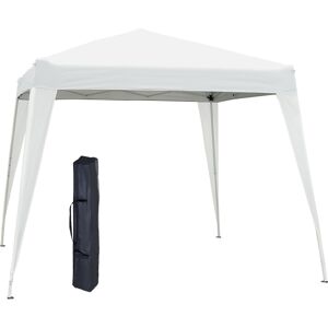 Outsunny Carpa plegable color blanco 240 x 240 x 250 cm