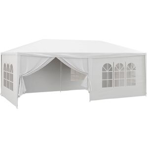 Outsunny Carpa de jardín color blanco 583 x 293 x 250 cm