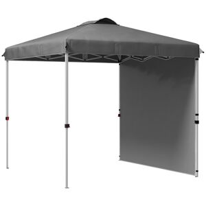 Outsunny Carpa plegable color gris 247 x 247 x 268 cm