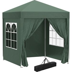 Outsunny Carpa plegable color verde 200 x 200 x 240 cm