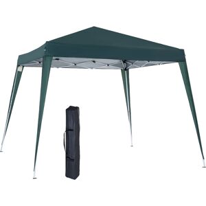 Outsunny Carpa plegable color verde 240 x 240 x 250 cm