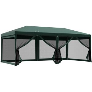 Outsunny Carpa de jardín570x290x255 cmverde