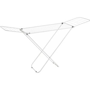 LOLAhome Tendedero plegable con alas blanco de metal de 182x95x47 cm