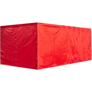 RegalosMiguel Pack 4 Laterales Lisos para Carpas 3x6 Master - Rojo