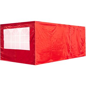 RegalosMiguel Pack 4 Laterales para Carpas 3x6 Master 4L1V1P - Rojo