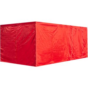 RegalosMiguel Pack 4 Laterales para Carpas 3x6 Master 5L1P - Rojo