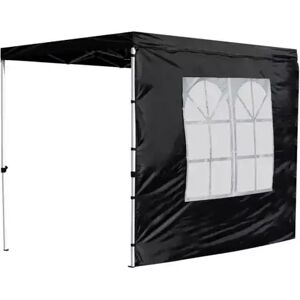 RegalosMiguel Lateral con Ventana Inglesa 3 Metros Master para Carpas 3x2 - Negro