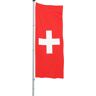 Mannus Bandera para izar/bandera del país, formato 1,2 x 3 m, Suiza