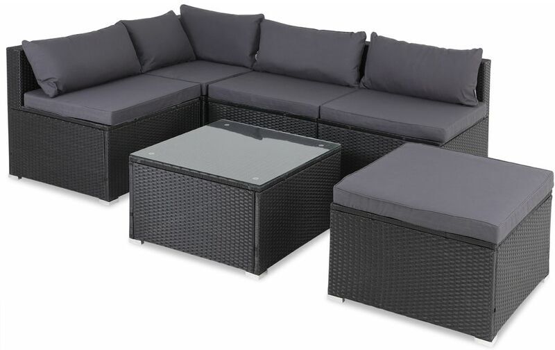 Casaria Conjunto de jardín de 16 piezas - lounge de exterior