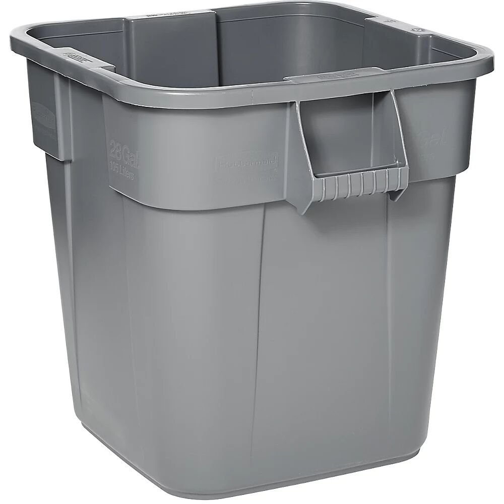 Rubbermaid Contenedor universal BRUTE®, cuadrado, capacidad 106 l, gris