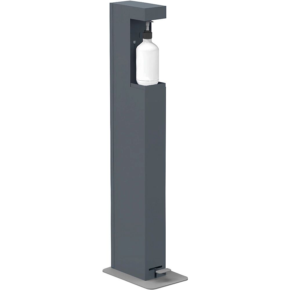 kaiserkraft Columna de desinfección, H x A x P 1021 x 200 x 300 mm, gris antracita