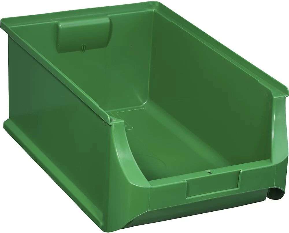 kaiserkraft Caja visualizable, L x A x H 500 x 310 x 200 mm, UE 6 unid., verde