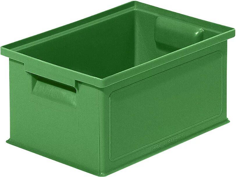 kaiserkraft Caja apilable de transporte, L x A x H 310 x 210 x 145 mm, color verde, UE 20 unidades