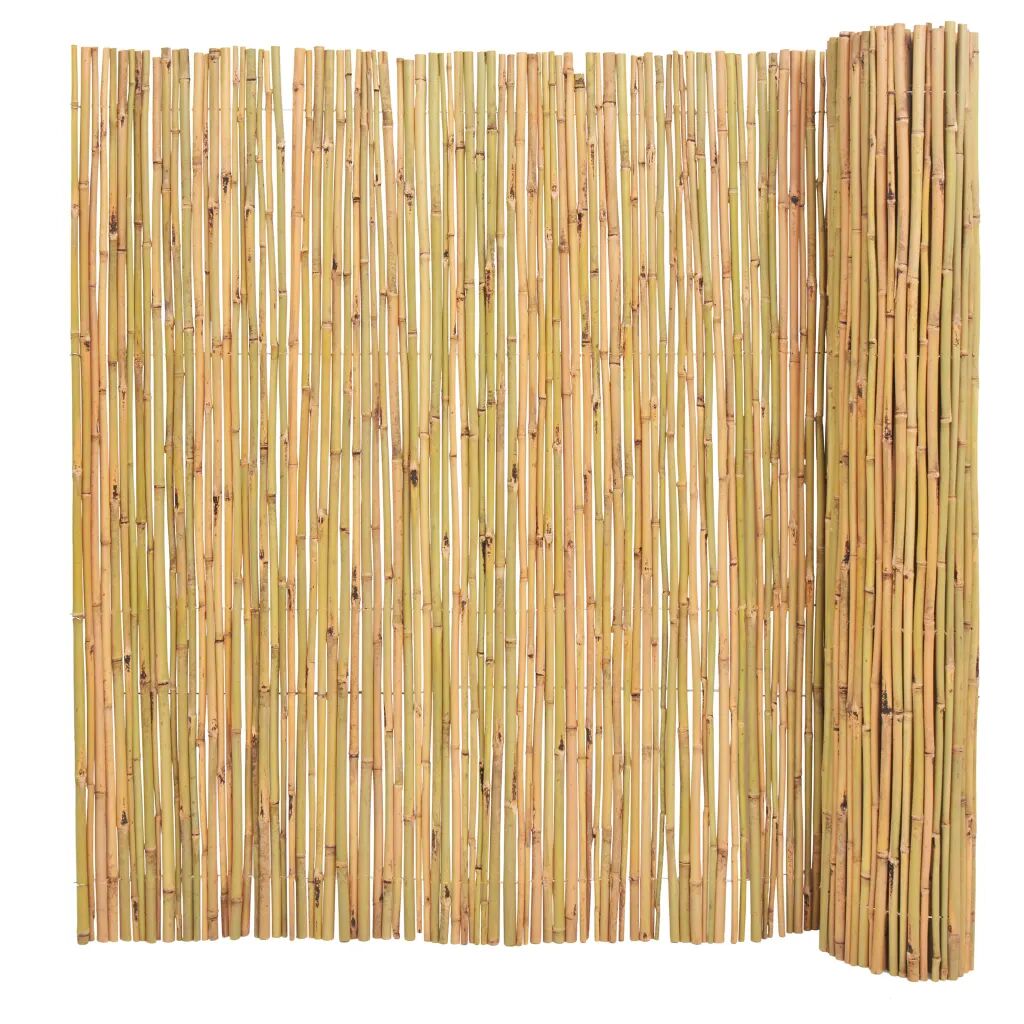 vidaXL Valla de jardín de bambú 300x150 cm